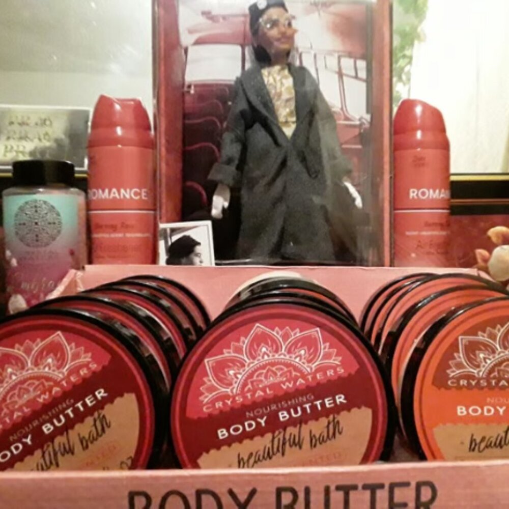 Crystal Waters Body Butter Set 14 pcs, 7 Sage and Cedar Scented, n Rose Scented